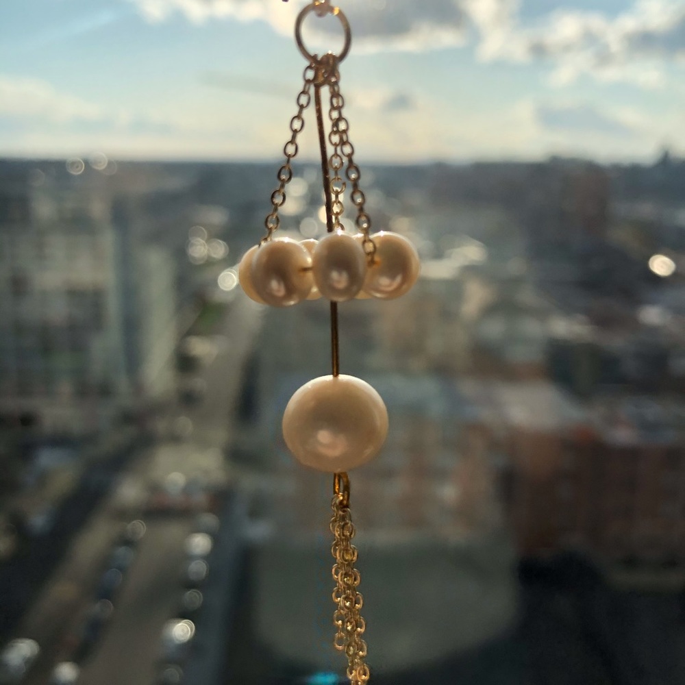 handmade fresh water pearl earring